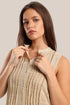 Long shirt dress with round collar